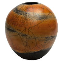 Boule raku de Brigitte Moron